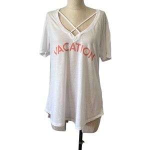 Vacation Shirt Women’s Short Sleeve T-Shirt Sz XL